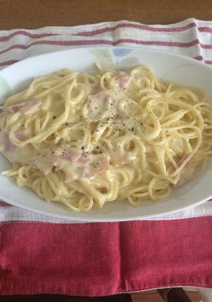 即興カルボナーラ風 卵なし-レシピのメイン写真