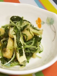 水菜と油揚げの炒め煮-レシピのメイン写真