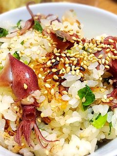 菜の花とホタルイカの炊き込みごはん♡-レシピのメイン写真