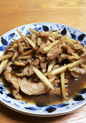 豚肉、ごぼう、椎茸の甘辛煮-レシピのメイン写真