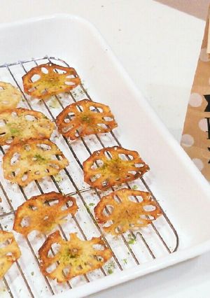レンコンチップス 石垣島モリンガ塩味-レシピのメイン写真