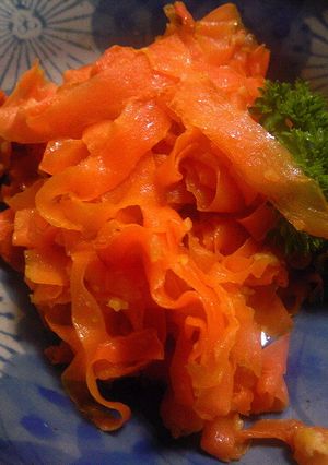 ピーラー人参で、パスタ？-レシピのメイン写真