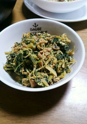 簡単☆水菜と豚肉の甜麺醤炒め-レシピのメイン写真
