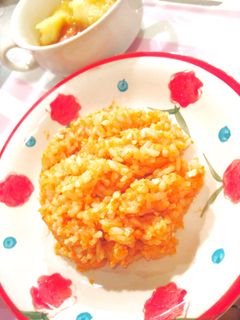 簡単☆炊飯器でキャロット&チキンライス-レシピのメイン写真