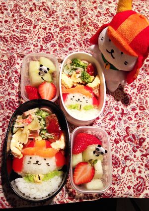 ひこにゃん弁当-レシピのメイン写真