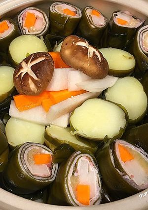 新じゃがと野菜の昆布マキマキ鍋-レシピのメイン写真