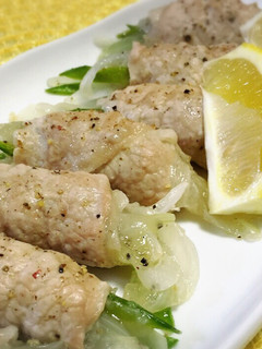 さっぱり塩ダレ!新玉の豚肉巻き♡-レシピのメイン写真