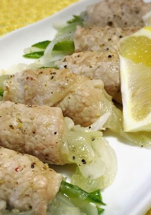 さっぱり塩ダレ！新玉の豚肉巻き♡-レシピのメイン写真