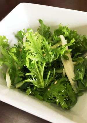 わさび菜とエシャレットのサラダ-レシピのメイン写真