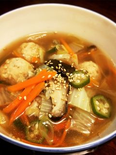 簡単(・ω・)生姜のきいた肉だんごスープ-レシピのメイン写真