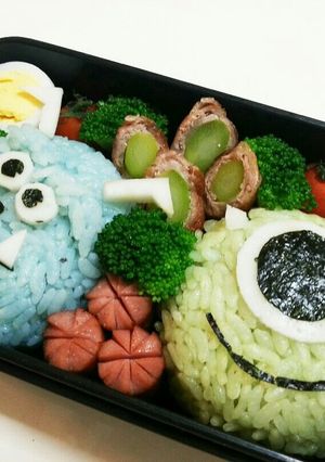 我が家のキャラ弁（モンスターズインク）-レシピのメイン写真