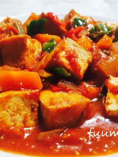 厚揚げのトマト煮-レシピのメイン写真