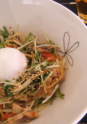 さんまと水菜とトマトの和風パスタ-レシピのメイン写真