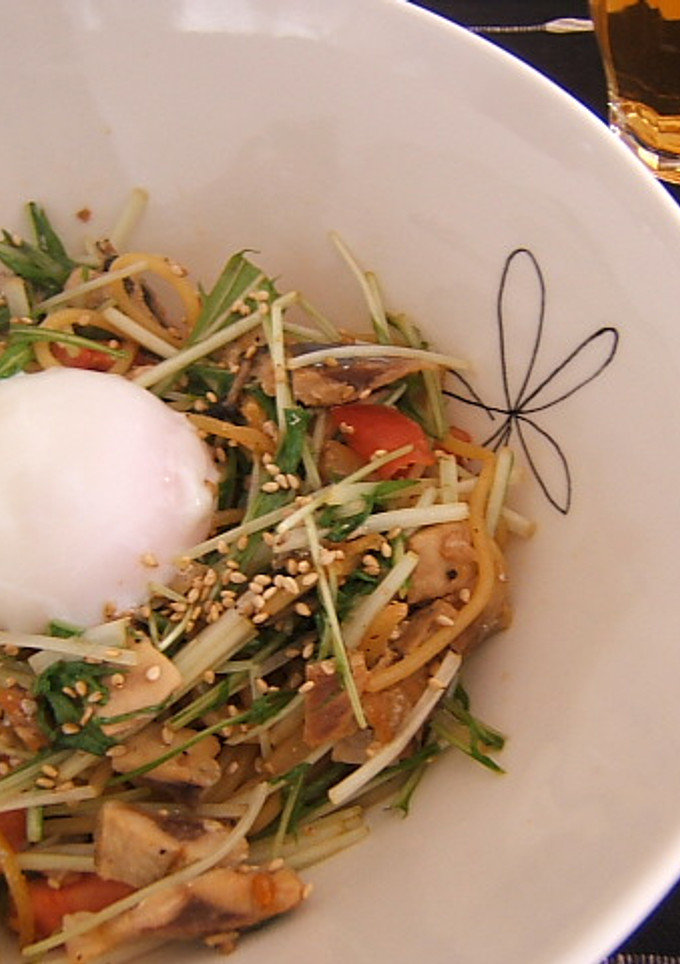 さんまと水菜とトマトの和風パスタ-レシピのメイン写真