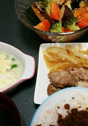 ガテン系ダンナへ簡単栄養バランス夕飯１-レシピのメイン写真