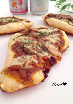 カレーリメイク♡フライパンでもちもちナン-レシピのメイン写真