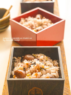 雑こく米と甘栗☆炊きおこわ-レシピのメイン写真