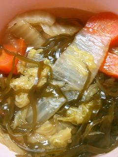 簡単和食のおかずに♪白菜と生昆布の煮物!-レシピのメイン写真