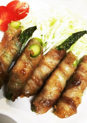 失敗無し♡豚バラとアスパラの肉巻き♡-レシピのメイン写真