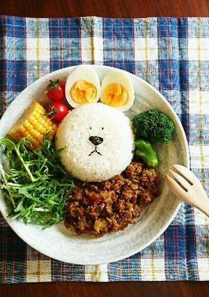 イースター☆うさぎのキーマカレー-レシピのメイン写真