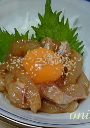 ☆晩酌の一品☆鯛のユッケ-レシピのメイン写真