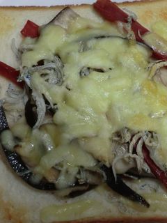 大分産しいたけのチーズトースト-レシピのメイン写真