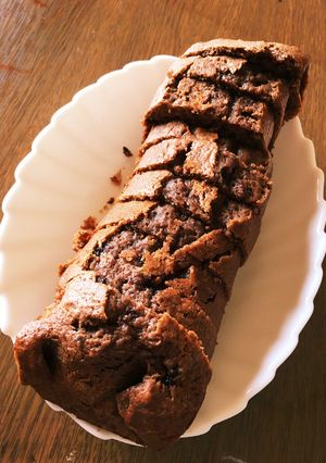 簡単！バナナとココアのパウンドケーキ☆-レシピのメイン写真