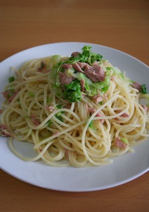 春キャベツとツナのパスタ-レシピのメイン写真