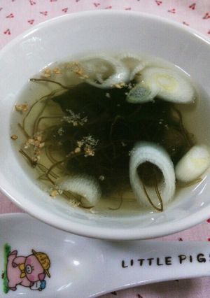 ワカメと昆布のスープ-レシピのメイン写真