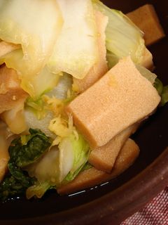 ちょっ早♪高野豆腐と白菜の煮びたし-レシピのメイン写真