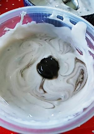 ぐるぐるヨーグルト～黒豆の煮物～-レシピのメイン写真
