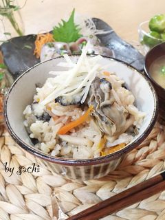 STAUBで! 牡蠣の炊き込みごはん-レシピのメイン写真