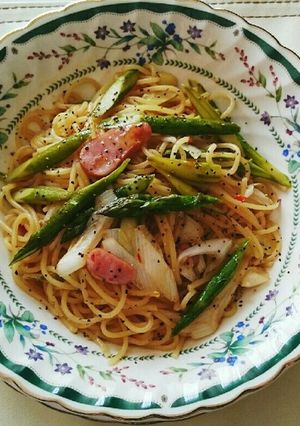 簡単！！スイートチリソースの春パスタ-レシピのメイン写真
