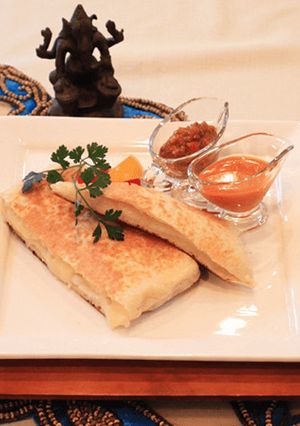 もちナン　カレー添え-レシピのメイン写真