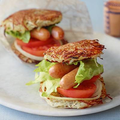 たぬきバーガー♡ポテト付き