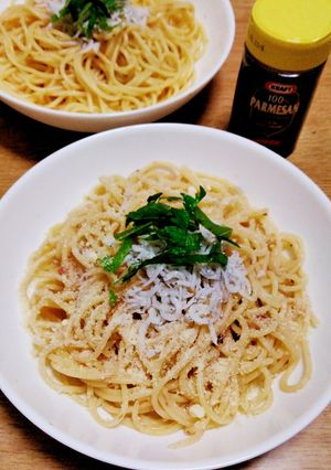 「山海ぶし」を使った梅味パスタ-レシピのメイン写真
