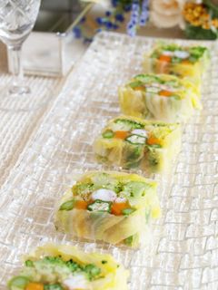 野菜とえびのテリーヌ-レシピのメイン写真