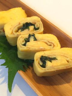 おつまみにも♡チーズと大葉の卵焼き-レシピのメイン写真