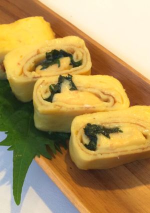 おつまみにも♡チーズと大葉の卵焼き-レシピのメイン写真