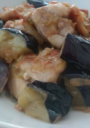 ナスと鶏肉のわさびポン酢-レシピのメイン写真