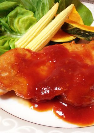 簡単♥️やわらか鶏もものケチャップソース-レシピのメイン写真