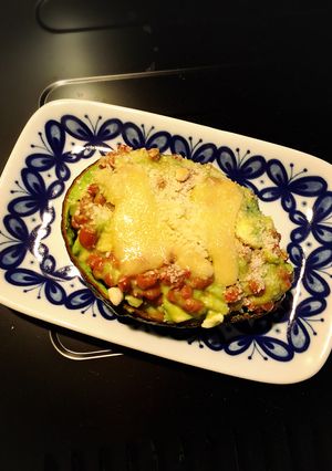 糖質制限 アボカド納豆オーブン焼き-レシピのメイン写真