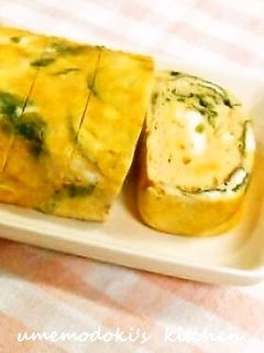三つ葉入り「だし巻き卵」-レシピのメイン写真