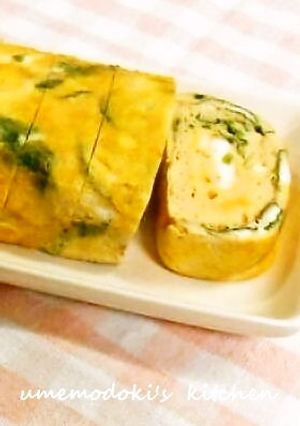 三つ葉入り「だし巻き卵」-レシピのメイン写真
