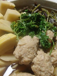 たけのこと鶏だんごの煮物-レシピのメイン写真