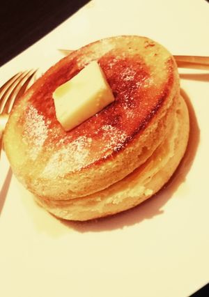 おうちカフェ♪分厚いふわふわパンケーキ♡-レシピのメイン写真
