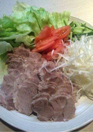 ゆで豚の野菜まきまきサラダ-レシピのメイン写真