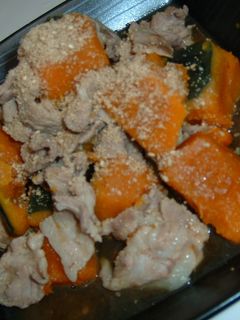 かぼちゃと豚肉の中華風煮もの-レシピのメイン写真