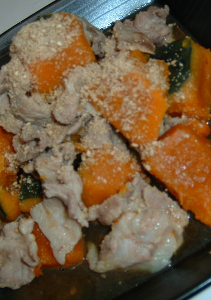 かぼちゃと豚肉の中華風煮もの-レシピのメイン写真