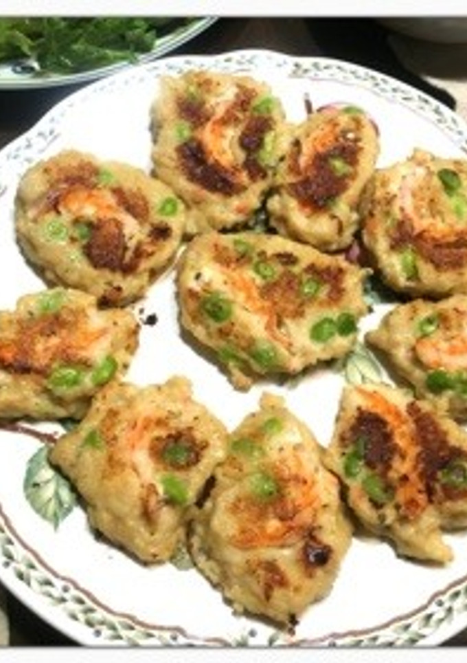 エビと枝豆のお焼き-レシピのメイン写真